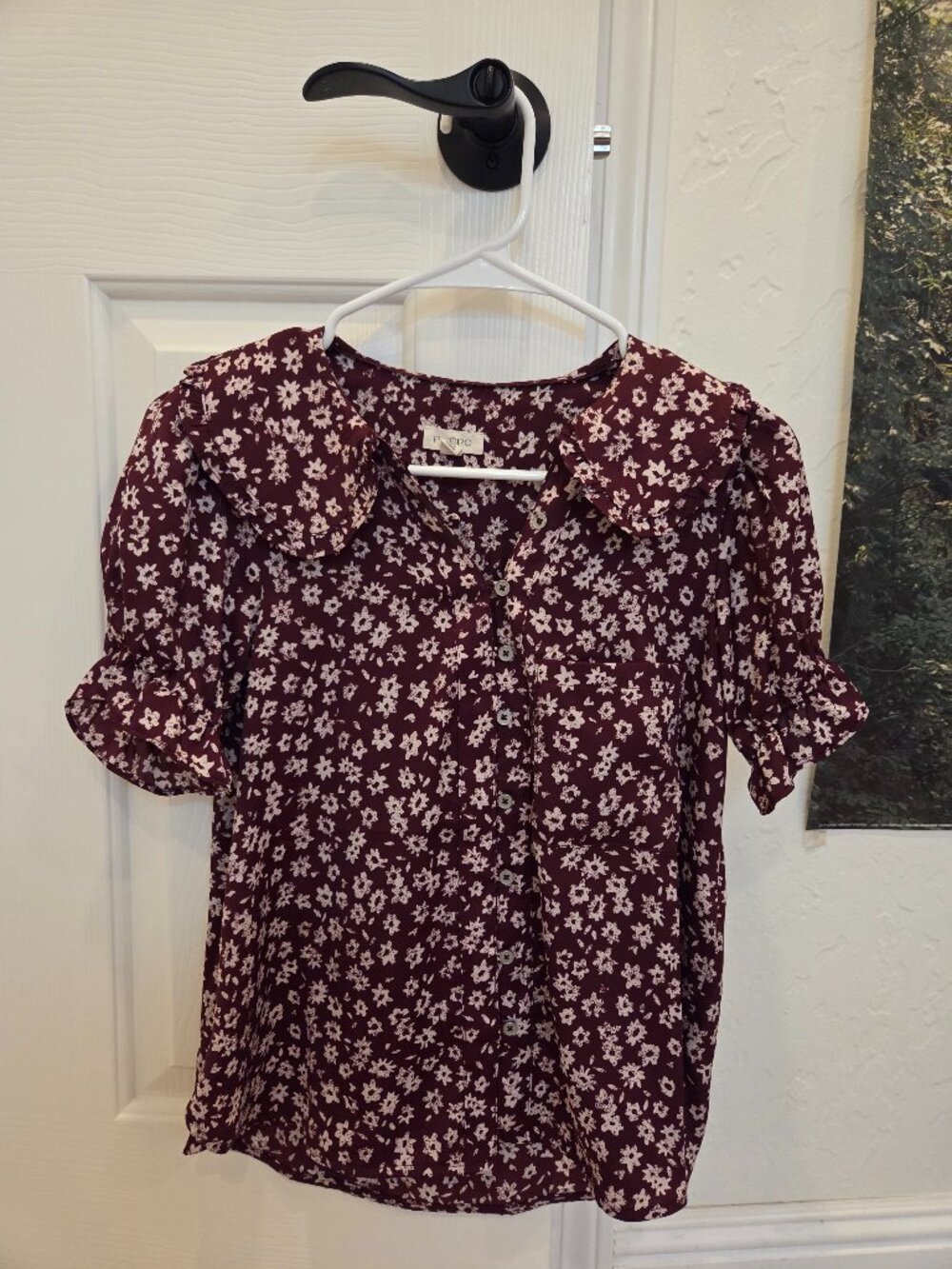 Anthropologie Pilcro Women's Short Sleeve The Keira Blouse Size XS - Never worn